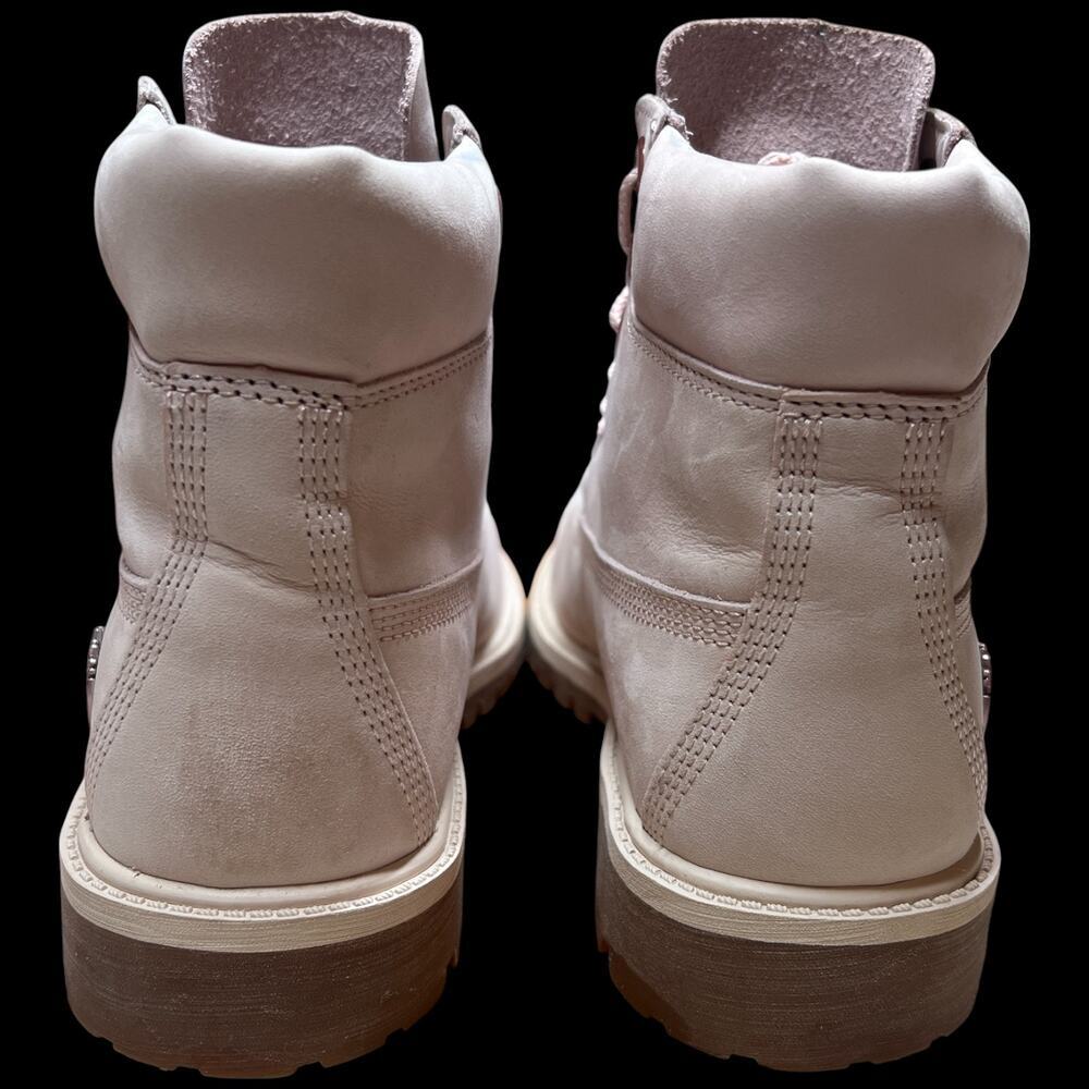 TIMBERLAND Premium Women's Size 6 Boot Cameo Rose Pink Nubuck 6" Waterproof - Picture 4 of 16